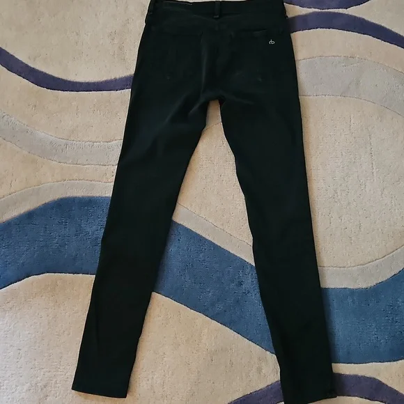 Rag & Bone Dark Green Skinny Leggings Jeans Size 27 - Picture 7 of 7